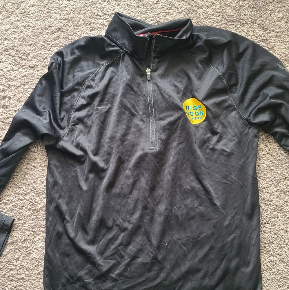 1/4 zip pullover black high noon spyder